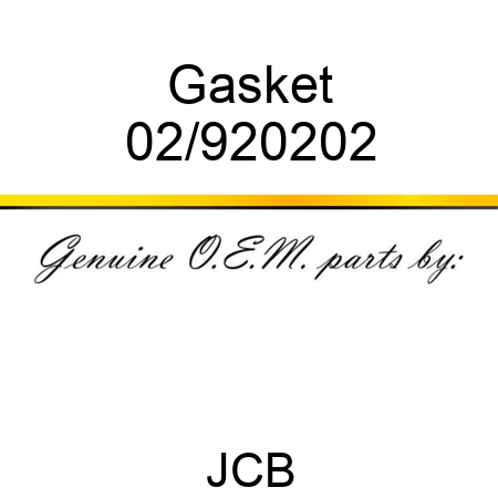 Gasket 02/920202