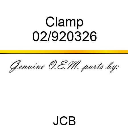 Clamp 02/920326