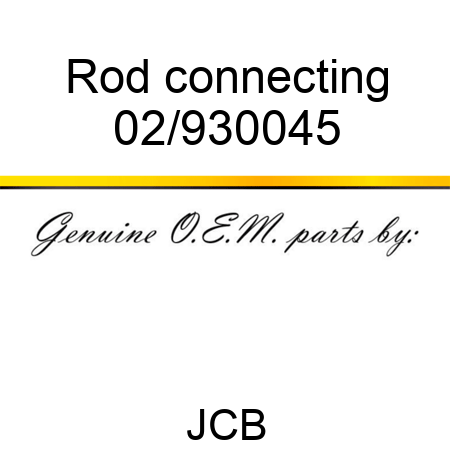 Rod, connecting 02/930045