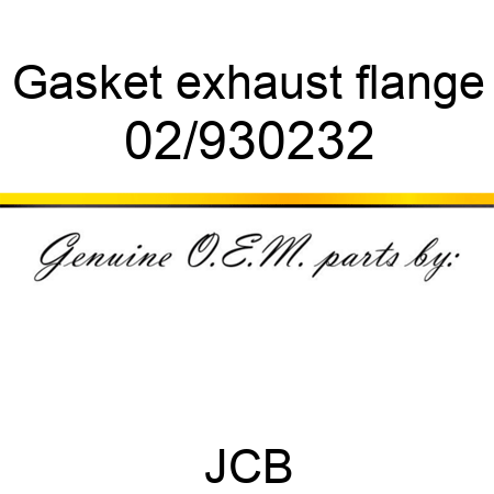 Gasket, exhaust flange 02/930232