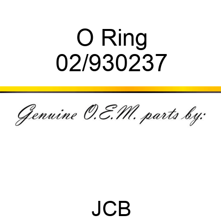 O Ring 02/930237