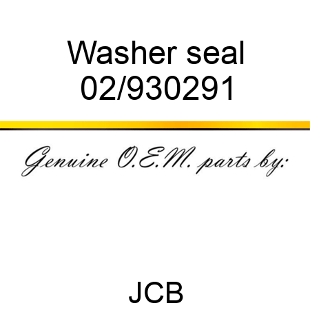 Washer, seal 02/930291