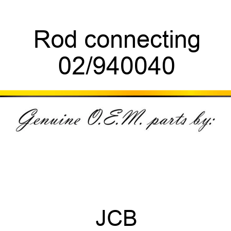 Rod, connecting 02/940040