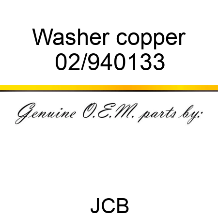 Washer, copper 02/940133
