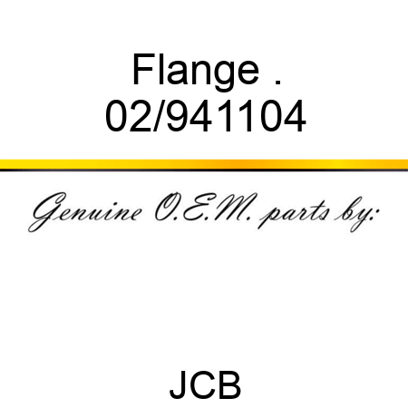 Flange, . 02/941104