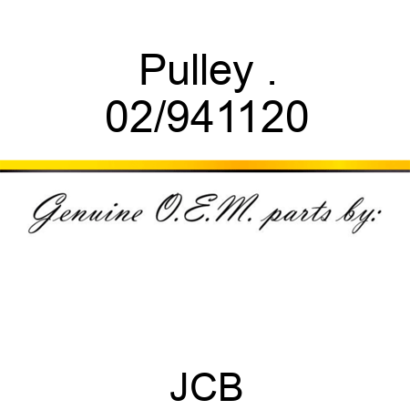 Pulley, . 02/941120