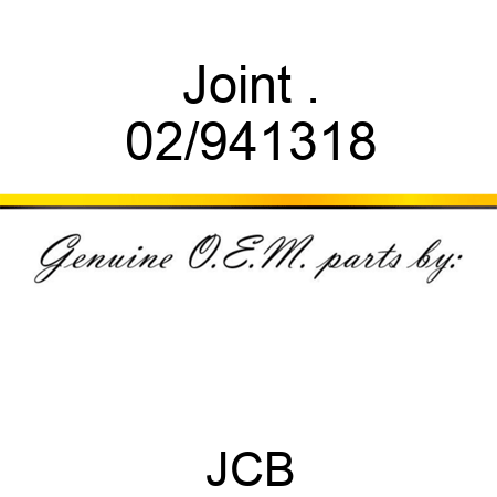 Joint, . 02/941318