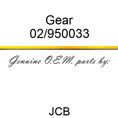 Gear 02/950033