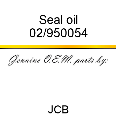 Seal, oil 02/950054