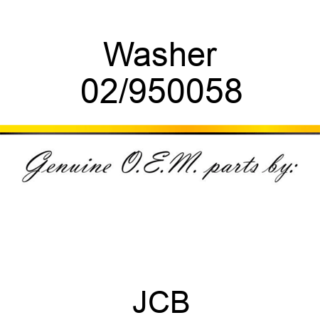 Washer 02/950058