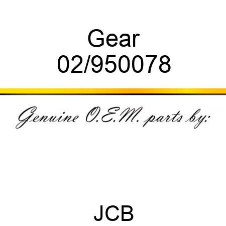 Gear 02/950078