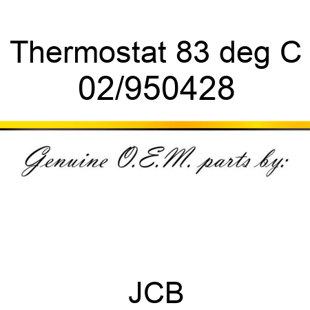 Thermostat, 83 deg C 02/950428