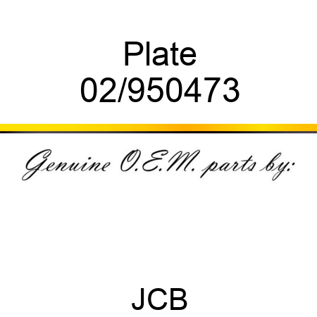 Plate 02/950473