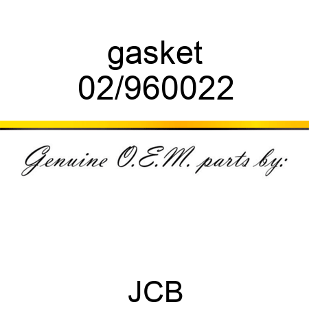 gasket 02/960022