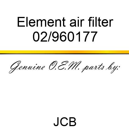Element, air filter 02/960177