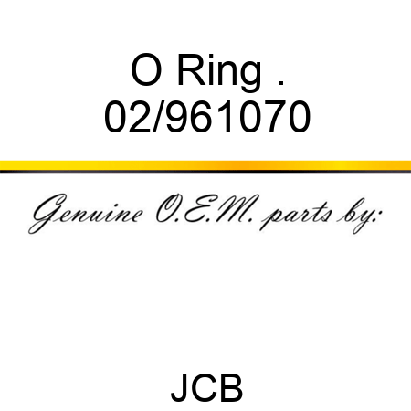 O Ring, . 02/961070