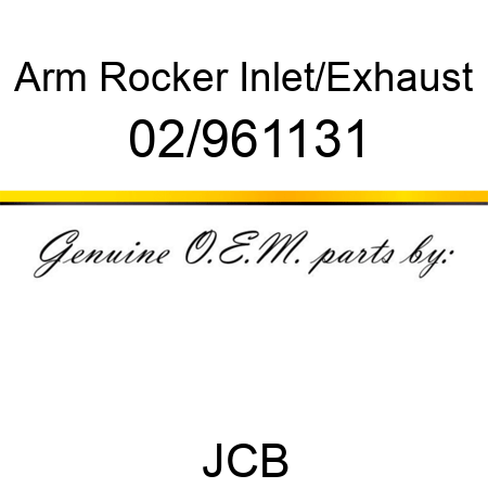 Arm, Rocker, Inlet/Exhaust 02/961131