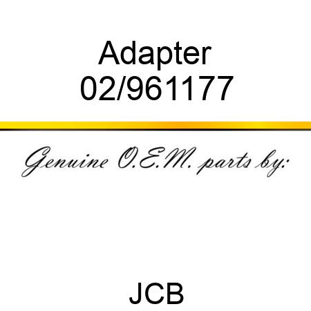 Adapter 02/961177