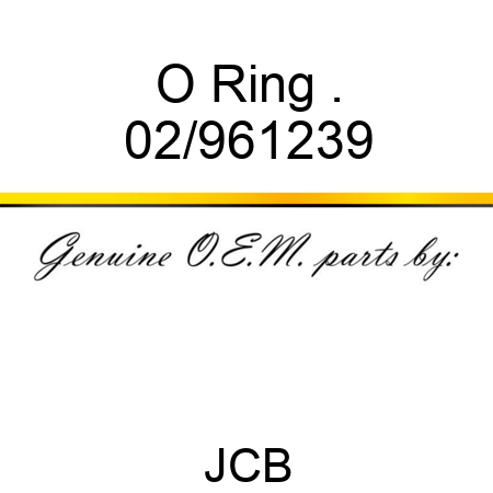 O Ring, . 02/961239