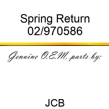 Spring, Return 02/970586