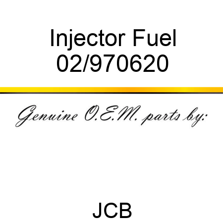 Injector, Fuel 02/970620