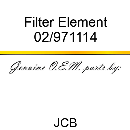 Filter, Element 02/971114