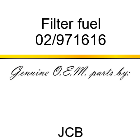 Filter, fuel 02/971616