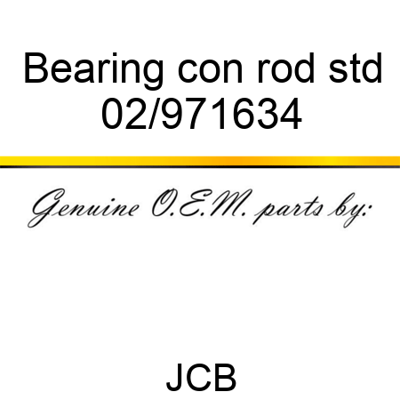 Bearing, con rod std 02/971634