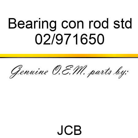 Bearing, con rod std 02/971650