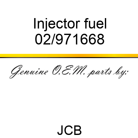 Injector, fuel 02/971668