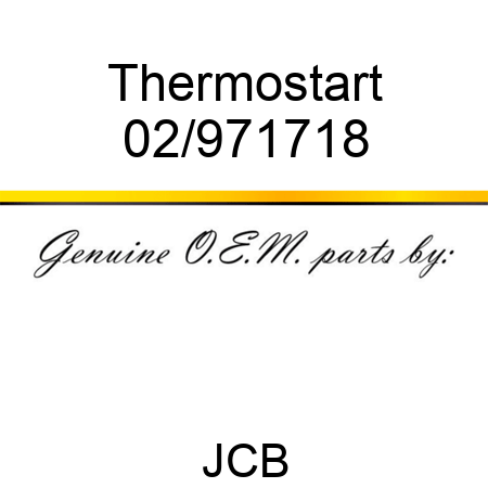 Thermostart 02/971718