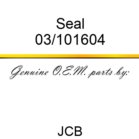 Seal 03/101604