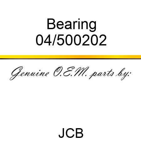 Bearing 04/500202