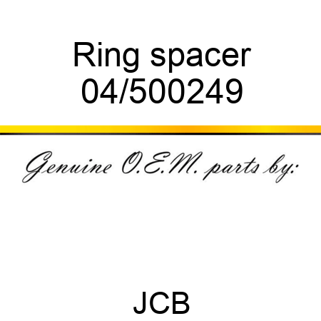 Ring, spacer 04/500249