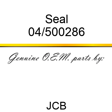 Seal 04/500286