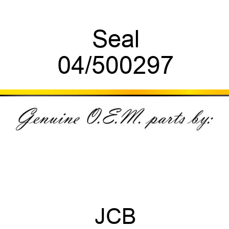 Seal 04/500297