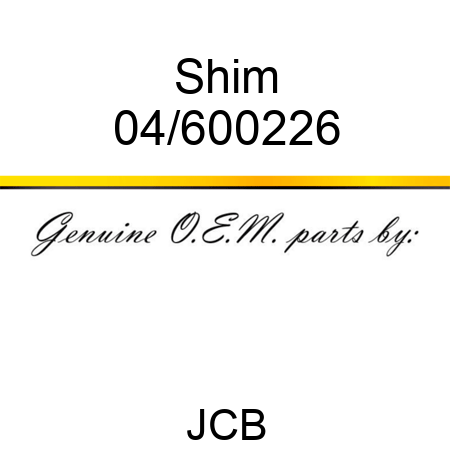 Shim 04/600226