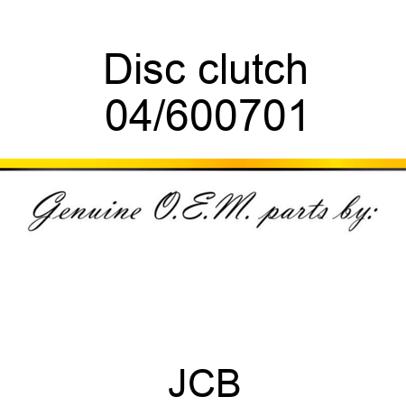 Disc, clutch 04/600701