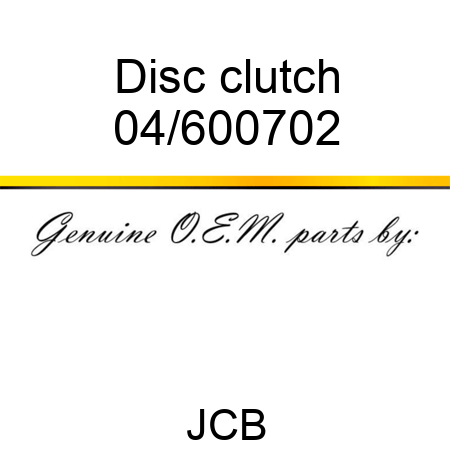 Disc, clutch 04/600702