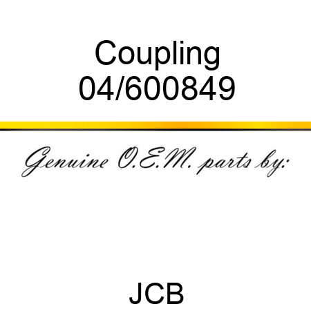 Coupling 04/600849