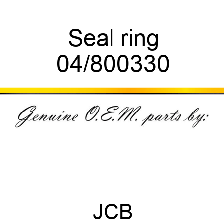 Seal, ring 04/800330