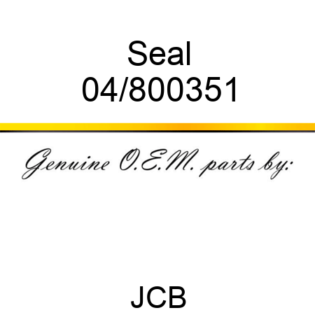 Seal 04/800351