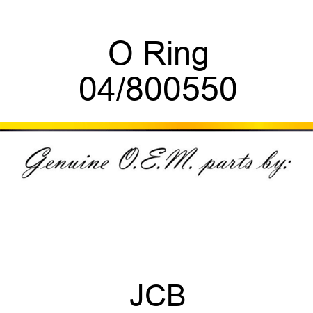 O Ring 04/800550