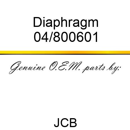 Diaphragm 04/800601