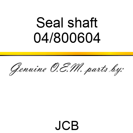 Seal, shaft 04/800604