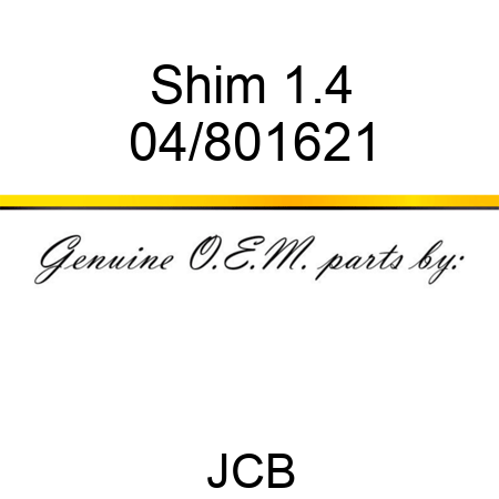 Shim, 1.4 04/801621
