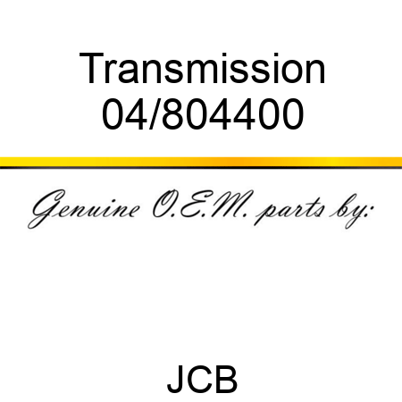 Transmission 04/804400