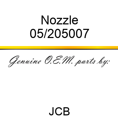 Nozzle 05/205007
