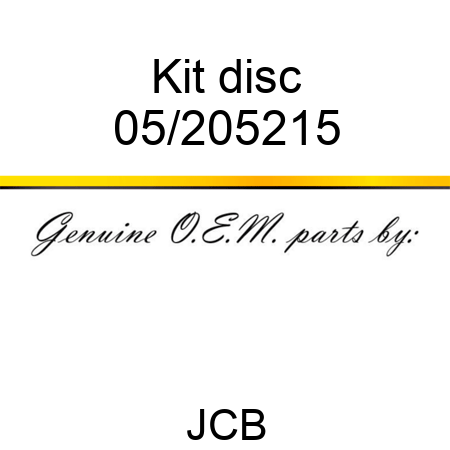 Kit, disc 05/205215