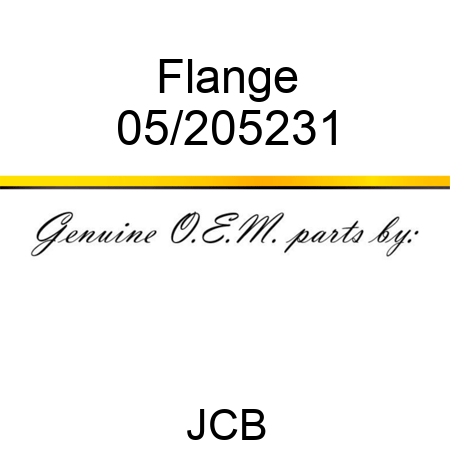 Flange 05/205231